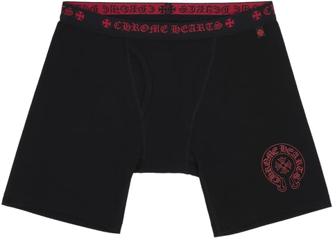Chrome Hearts Long Boxer Brief Black/Red