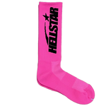 Hellstar Logo Socks Neon Pink