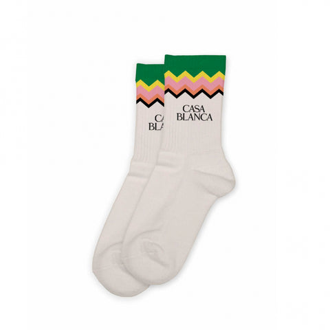 Casablanca Mid Calf Ribbed Sport Sock