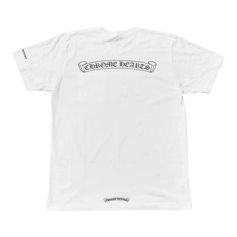 CHROME HEARTS WHITE SCROLL LOGO POCKET TEE (CC)