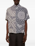 Rhude Bandana Print Gingham Pattern Shirt