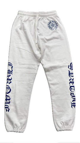 Chrome Hearts Sweatpants White and Blue
