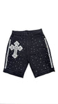 Billionaire Dreams Cross & Crystals Short Black