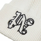 Palm Angels Monogram Off White Beanie