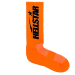 Hellstar Logo Socks Neon Orange