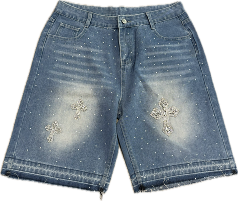 Billionaire Dreams Miniature Cross Blue Jorts