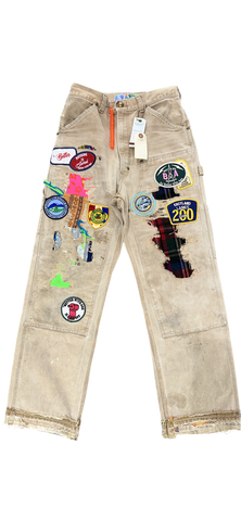 Better With Age Patched Jeans