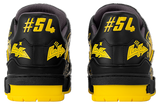 LOUIS VUITTON
Calfskin Graffiti Mens LV Trainer Sneakers 8 Black Yellow