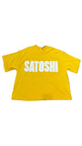 Satoshi Nakamoto Logo Impact T-Shirt Yellow