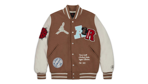 Travis Scott × Jordan Varsity Jacket
Antique Brown