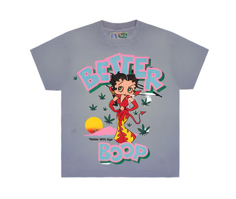 BETTER WITH AGE - BETTER BOOP - VINTAGE TEE - GREY