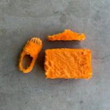 Bravest Studios GLORANGE BEAR CLAW MULES (ORANGE)