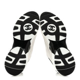 Chanel Suede Calfskin Grosgrain Womens CC Sneakers