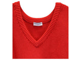 Balenciaga V-Neck Chunky Oversized Sweater