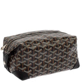 Goyard Black Goyardine Coated Canvas and Leather Boeing 25 Trousse Clutch