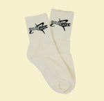 Dry Rot Orbit Crew Socks Cream