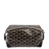 Goyard Black Goyardine Coated Canvas and Leather Boeing 25 Trousse Clutch