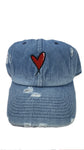 DWUL HEART JEAN HAT