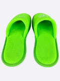 Chrome Hearts Green & White Miami Horseshoe Logo Slippers