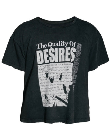 Matiere De Desirs - Quality of Desires T-Shirts - Faded Black