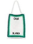 Casablanca Crochet Knit Tote Bag