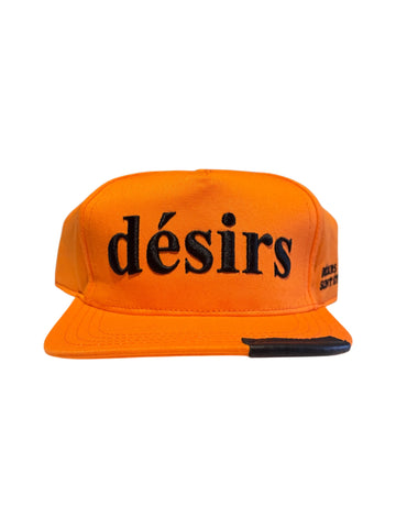 Matiere De Desirs - Leather Patch Hat - Orange