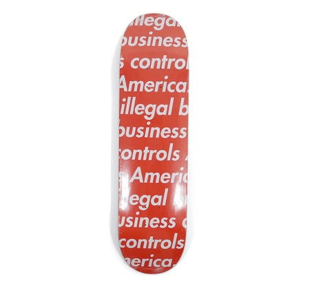 Supreme Illegal Business Skateboard Deck Red