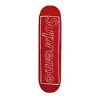 Supreme KAWS Chalk Logo Skateboard Deck Red