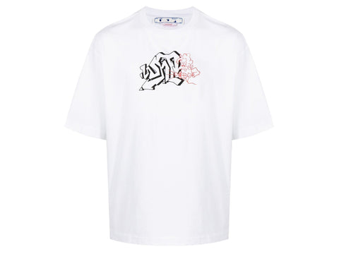 Off-White Graf Outli Over Skate S/S Tee White