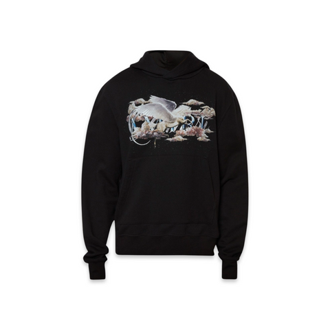 Amiri Pegasus Script Hoodie Black