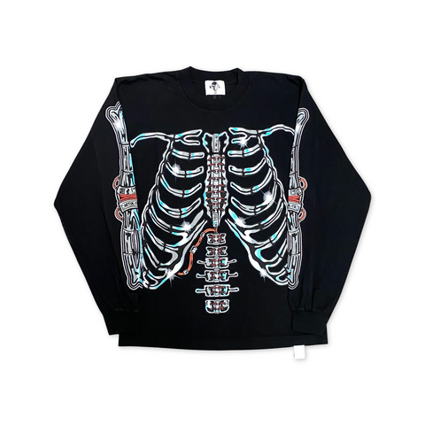 Warren Lotas Cyber Skeleton L/S Tee Black
