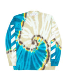 Off White Diag Tie Dye Knit Crewneck