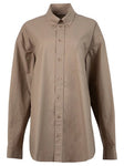 Balenciaga Back Slit Shirt Sahara Beige