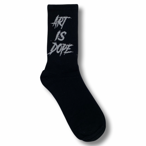 Art Is Dope Socks Black/White