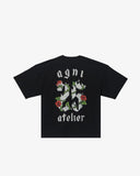 Agni Atelier Fuego Floral Black Tee