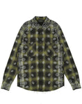 AMIRI - BLEACH BANDANA SHADOW PLAID SHIRT