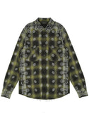 AMIRI - BLEACH BANDANA SHADOW PLAID SHIRT