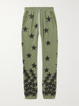 Amiri - Chemist Star Leather Appliquéd Cotton-Jersey Sweatpants