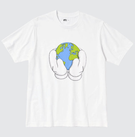 Kaws Uniqlo Peace For All White T-Shirt
