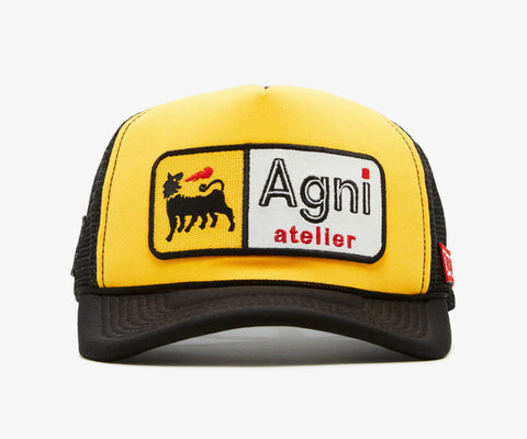 Agni Atelier Pit Crew Trucker Black/Yellow
