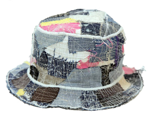 Pale Patchwork Bucket Hat