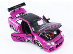 Jada 1:24 Diecast 2002 Nissan Skyline with Hello Kitty Figure